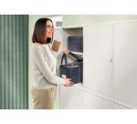 Sac de rangement Desk Sharing, en tissu, gris velours