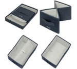 Boîte de rangement en tissu, taille L, set de 2, gris