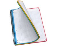 Cahier reliure intégrale COLOR SYSTEM, A4+, seyès