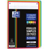 Simple sheets COLOR SYSTEM, A4, lined (Seyès)