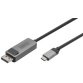 Câble adaptateur bidirectionnel USB type C - DP, 1 m