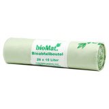 Sac compostable 'bioMAT', 10 litres, vert