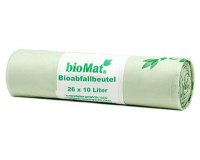 Sac compostable 'bioMAT', 10 litres, vert
