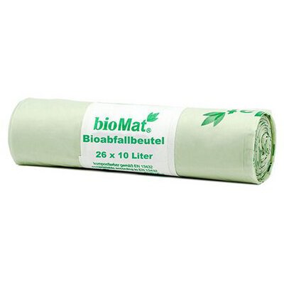 Sac compostable 'bioMAT', 10 litres, vert