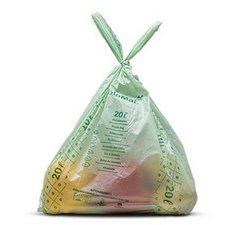 Sac compostable 'bioMAT', 20 litres, vert