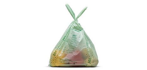 Sac compostable 'bioMAT', 20 litres, vert