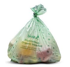 En_sac compostable, 30 litres, vert