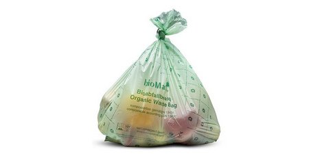 Kompostierbarer Sack 'bioMAT', 30 Liter, grün