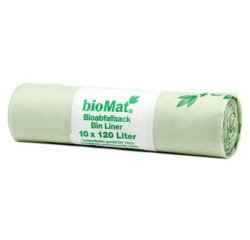 Sac compostable 'bioMAT', 120 litres, vert