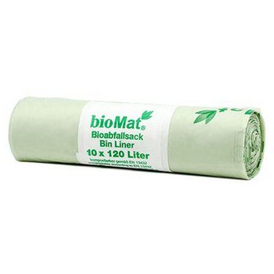 Sac compostable 'bioMAT', 120 litres, vert