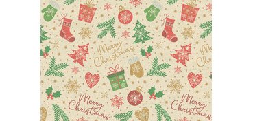 Papier cadeau de Noël 'Season Greetings'