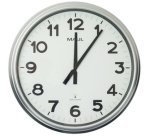 Horloge murale/radio ride, diamètre: 610 mm, argent