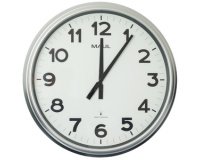 Horloge murale/radio ride, diamètre: 610 mm, argent