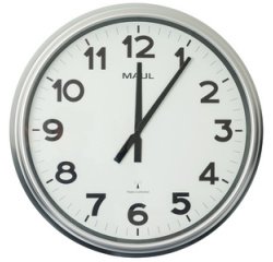 Horloge murale/radio ride, diamètre: 610 mm, argent