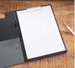 Porte-bloc à pince poly, plastifié A4