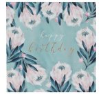 Carte d'anniversaire 'Swan lake flowers'