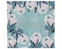 Carte d'anniversaire 'Swan lake flowers'