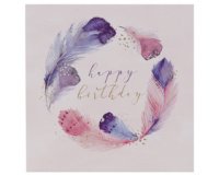 Carte d'anniversaire 'Swan lake feathers'