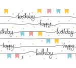 Papier cadeau 'Guirlandes de fête', sur rouleau