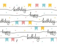 Papier cadeau 'Guirlandes de fête', sur rouleau