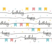 Papier cadeau 'Guirlandes de fête', sur rouleau