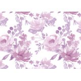 Papier cadeau 'roses aquarelle', sur rouleau