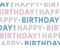 Papier cadeau 'It's your birthday', sur rouleau
