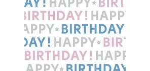 Papier cadeau 'It's your birthday', sur rouleau