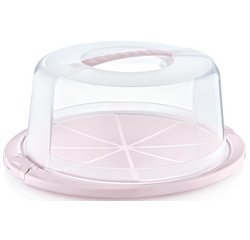 Cloche à gâteau 'ricardo', rond, nordic-blue