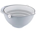 Bol passoire 2en1 'stella', grand, nordic-grey