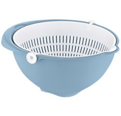 Bol passoire 2en1 'stella', grand, nordic-blue