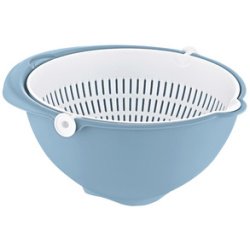 Bol passoire 2en1 'stella', grand, nordic-blue