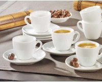Tasse espresso 'Bistro', set de 6, blanc