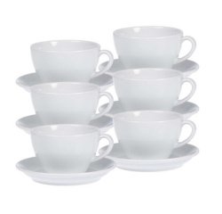 Tasse à café 'Bistro', set de 6, blanc