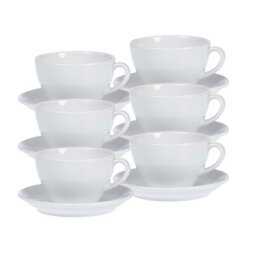 Tasse à café 'Bistro', set de 6, blanc