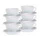 Tasse à café 'Bistro' 20 cl, set de 6, blanc