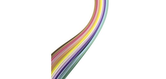 Bande à tresser 'pastel', (l)15 x (L)500 mm, assorti