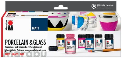 Peinture 'Porcelain & Glass Matt', kit de démarrage