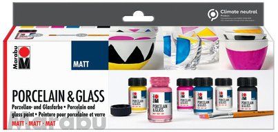 Peinture 'Porcelain & Glass Matt', kit de démarrage