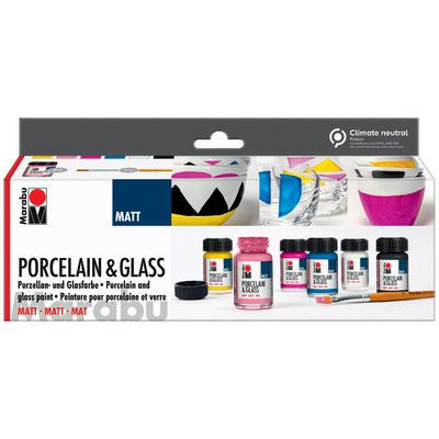 Peinture 'Porcelain & Glass Matt', kit de démarrage