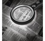 Loupe avec manche, lampe UV & LED, rond, noir