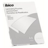 Ibico A4 2 X 75 µ glossy laminating pockets - Box of 100