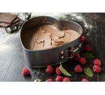 Moule à manqué coeur, en acier carbone, gris