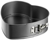 Moule à manqué coeur, en acier carbone, gris