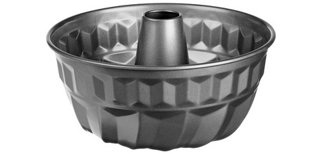 Moule à kougelhopf, en acier au carbone, gris