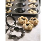 Moule à muffins, en acier au carbone, 12 muffins