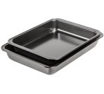 Set de plats à four, en acier carbone, noir