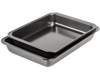 Set de plats à four, en acier carbone, noir