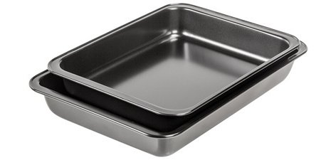 Set de plats à four, en acier carbone, noir