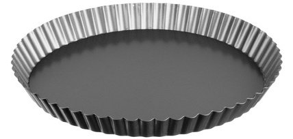 Moule à tarte, en acier au carbone, 280 mm, gris